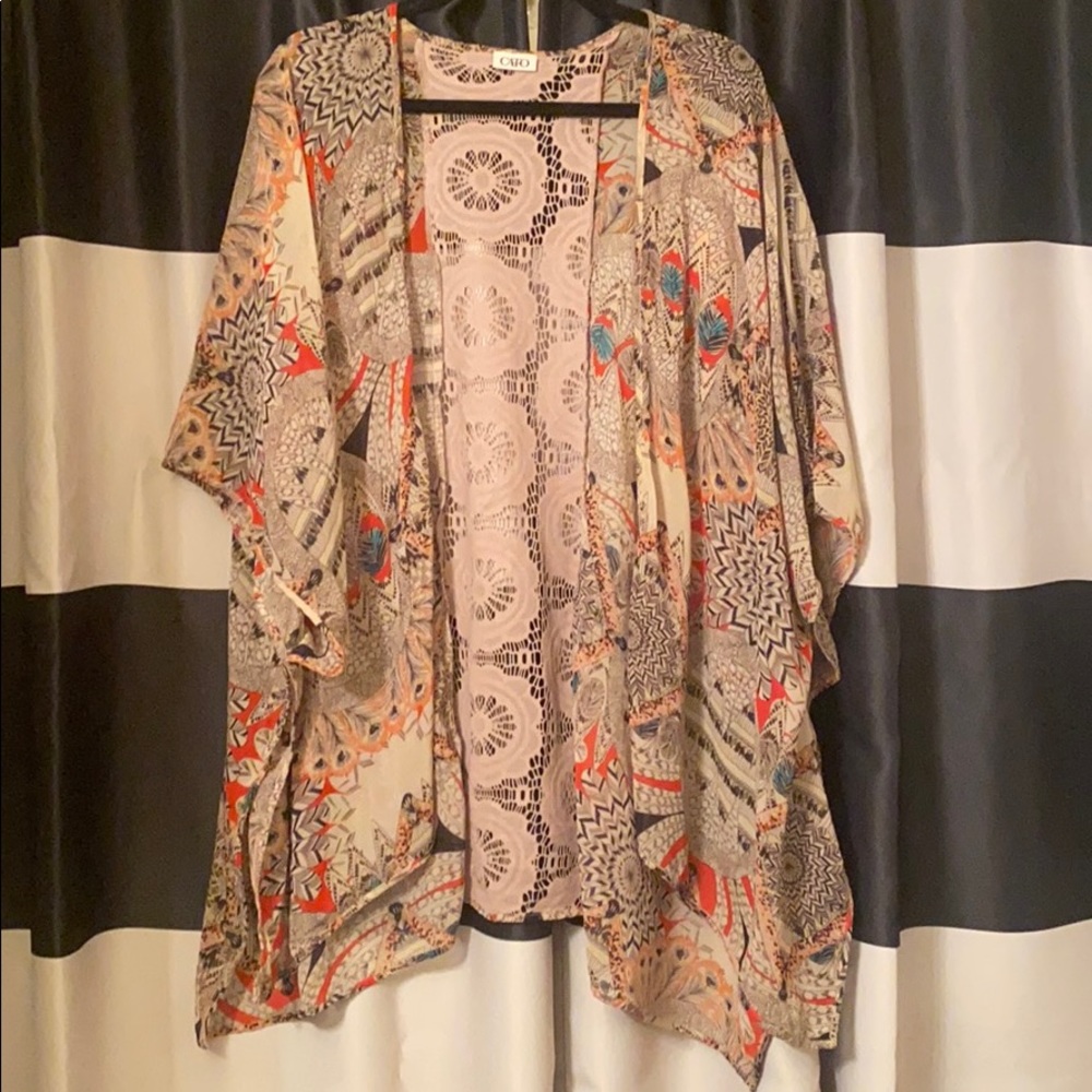 Plus Size Tribal Kimono